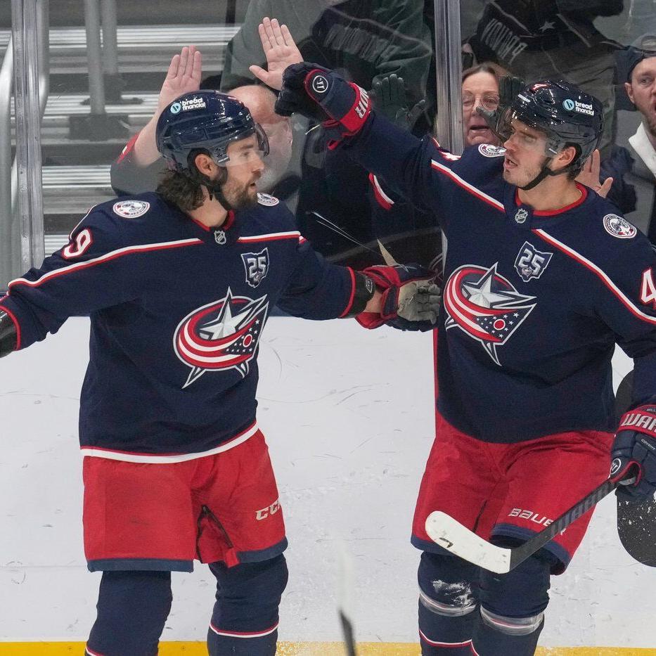 Sillinger, Olivier lead Blue Jackets to 6-3 win over Maple Leafs for third straight win
